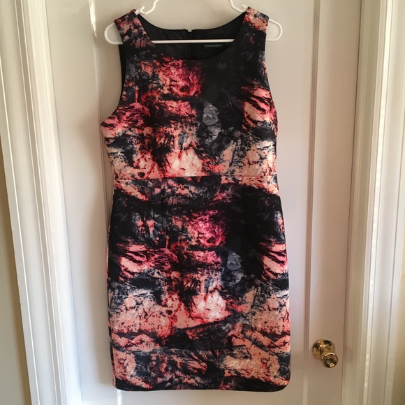 Worn once Cynthia Rowell printed bodycon dress 12